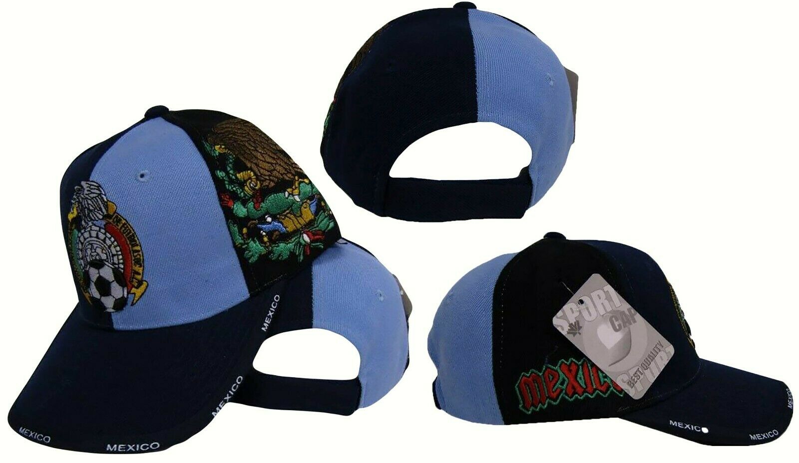 Light Blue Navy Mexico Mexican Soccer 