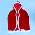 thumbnail image 1 of FUEENIRVA cape à Capuche cape de Noël Rouge Lot de 1 pour Usage Festif, 1 of 5
