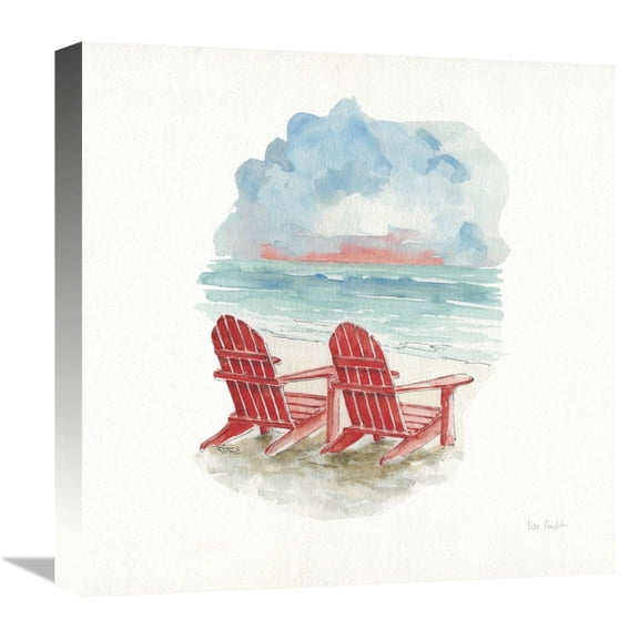 Global Gallery's 'In the Moment V Sq' By Lisa Audit Stretched Canvas Wall Art