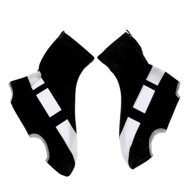 Cubrezapatillas De Ciclismo A Prueba De Viento MTB Bike Cubrezapatillas Con Cremallera L Negro Sunnimix Cubrezapatillas de ciclismo