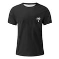 thumbnail image 4 of YDLCAFD Male Summer Beach Little Tree Print T Shirt Blouse Short Sleeve O Neck Tops T Shirt, 4 of 4