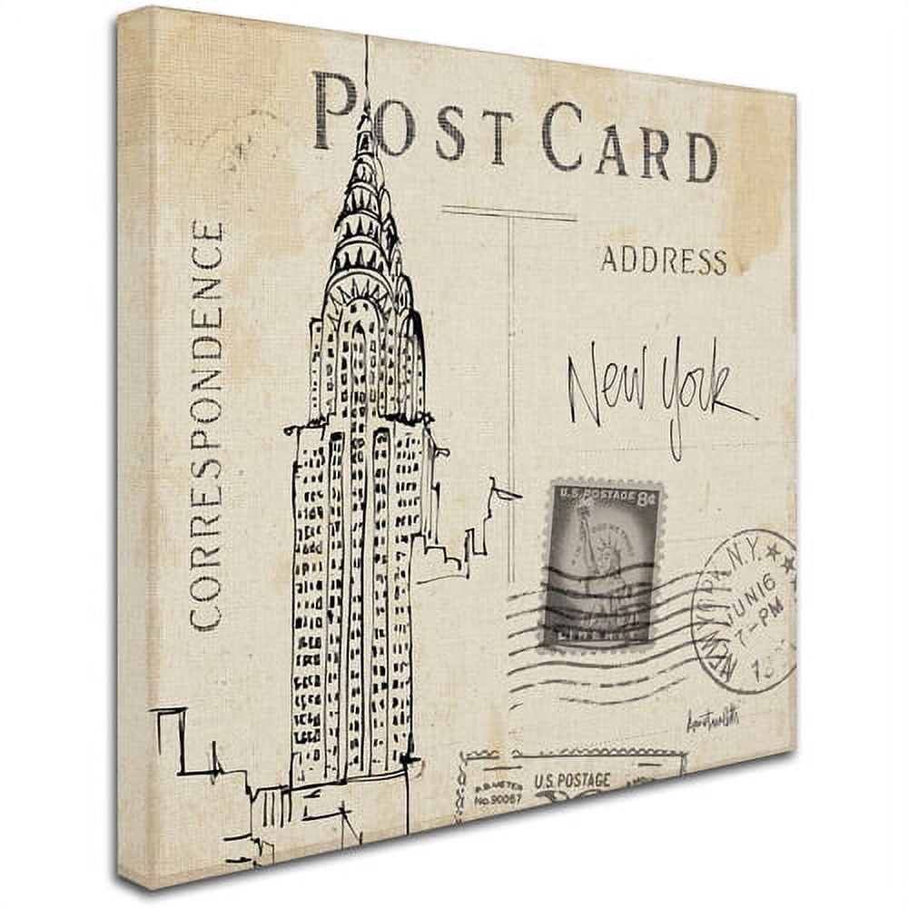 Trademark Fine Art "Postcard Sketches I" Canvas Art by Anne Tavoletti