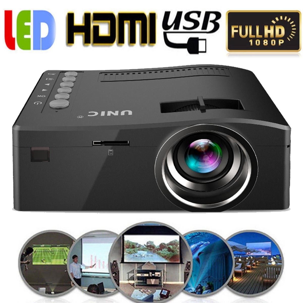 Mini Home Theater Projector Portable 180 320p Pocket Mini Home Theater Projector Portable 180 320p Pocket Entertainment Remote Control