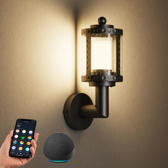 Lámpara de pared exterior XMCOSY+ 14" RGBCW WiFi Alexa IP65