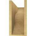 thumbnail image 4 of 7"W x 21"D x 14"H Classic Carmel Rough Cedar Woodgrain TimberThane Corbel, Primed Tan, 4 of 6
