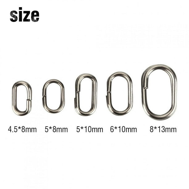Fishing Split Rings, Quick Spring Back Fishing Snap Connectors Easy Attach  For Fishing Accessory 