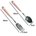 thumbnail image 2 of Ensemble de Couverts pour Enfants 2 Pcs, Ustensiles de Table Cuillère Fourchette, 2 of 5