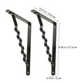 thumbnail image 2 of 2 Pcs Floating Shelf Bracket Tripod Shelves Square Stand Holder, 2 of 8