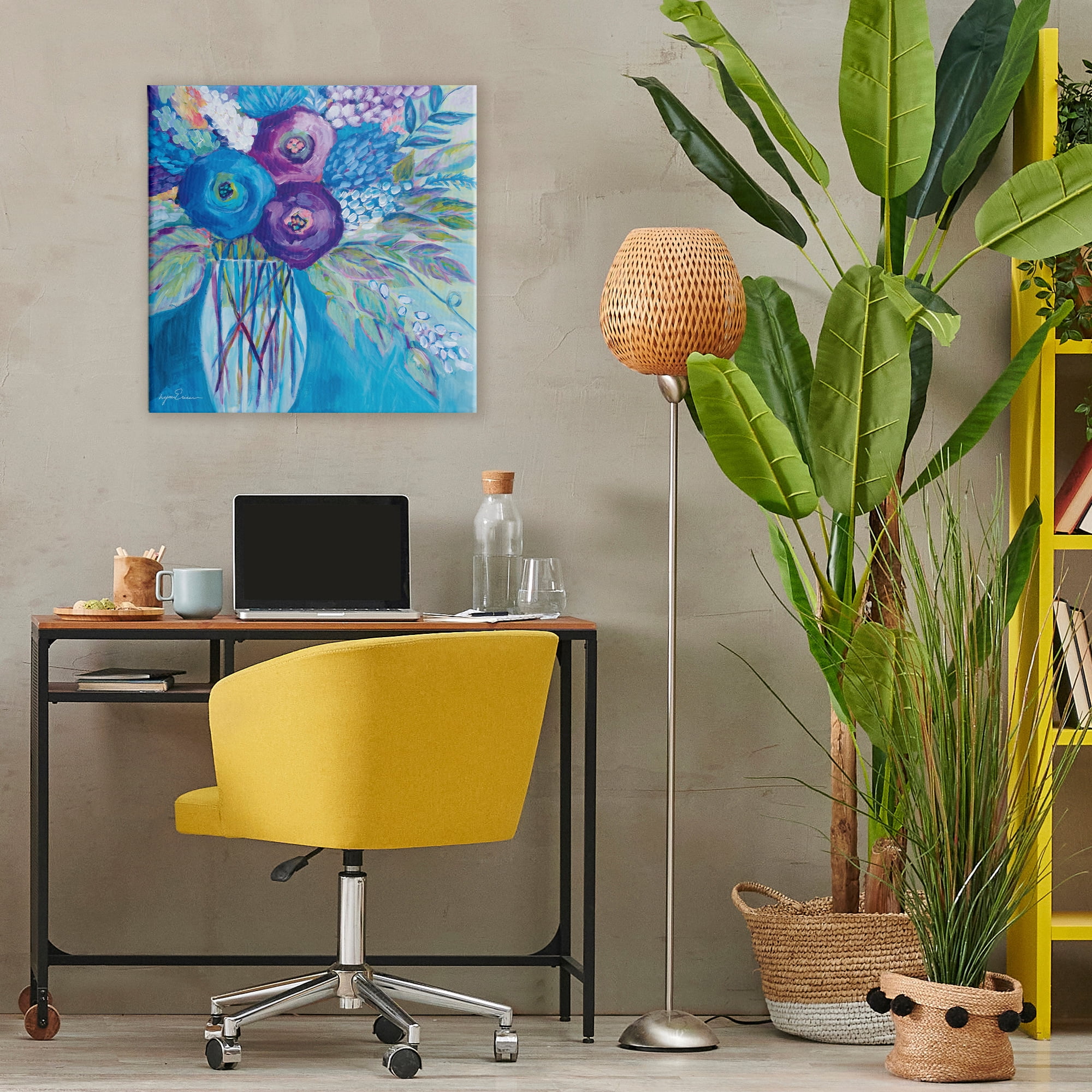 Stupell Industries True Blue Flower Bouquet Canvas Wall Art, design by Lynn Ericson Fine Art