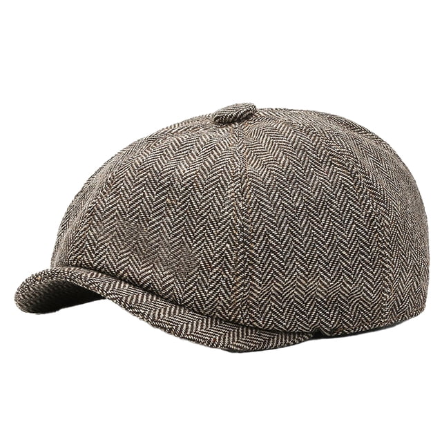 Sonducket Gorra plana Baker Father Brim Hombres Boinas Sombrero portátil al aire libre Moda Casual Ropa de ocio Sombrero Algodón Poliéster Regalo Sombreros Caqui Sonducket AP012687-01