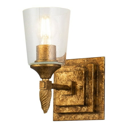 

Lucas McKearn Vetiver 1-light Acorn-shaped Bath Vanity Light in Gold Leaf