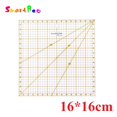 thumbnail image 2 of 16cm Square Acrylic Patchwork & Quiting Rulers Fluorescence Yellow Mark Rulers 1616 16cm, 2 of 6