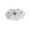 clear grey, variant on Tnarru Divided Serving Tray Candy and Nut Serving Platter Portable with Lids Divided Serving Dishes for Dessert Cookies Cakes Sweets clear grey