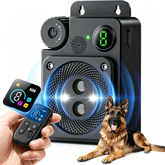GJX Anti Barking Device for Dogs,Dog Bark Deterrent Devices,3 Modes Ultrasonic Bark Box with Remote Control,Anti Barking Device Long Range 50Ft,For Indoor&Outdoor Use