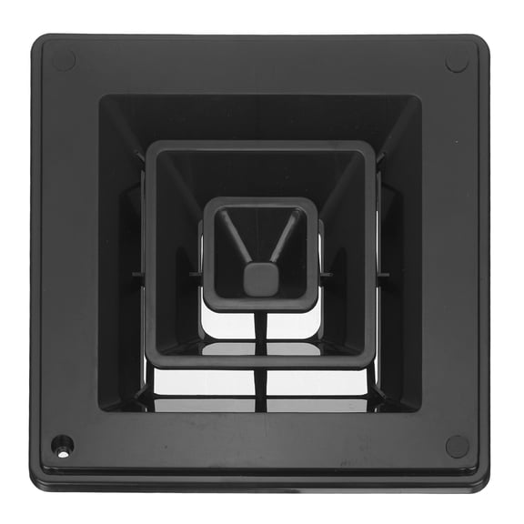 Uxcell 8 x 8 Inch Square Air Vent Cover, Plastic Air Return Grille Diffuser, Black