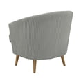 thumbnail image 5 of Jules Light Grey Velvet Accent Chair, 5 of 7