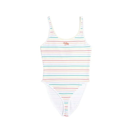 Nike Striped Bodysuit Womens Active Shirts & Tees Size Xl, Color: White/Multi