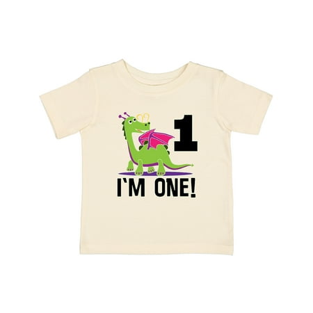 

Inktastic First Birthday Outfit Girl Dragon Gift Baby Girl T-Shirt