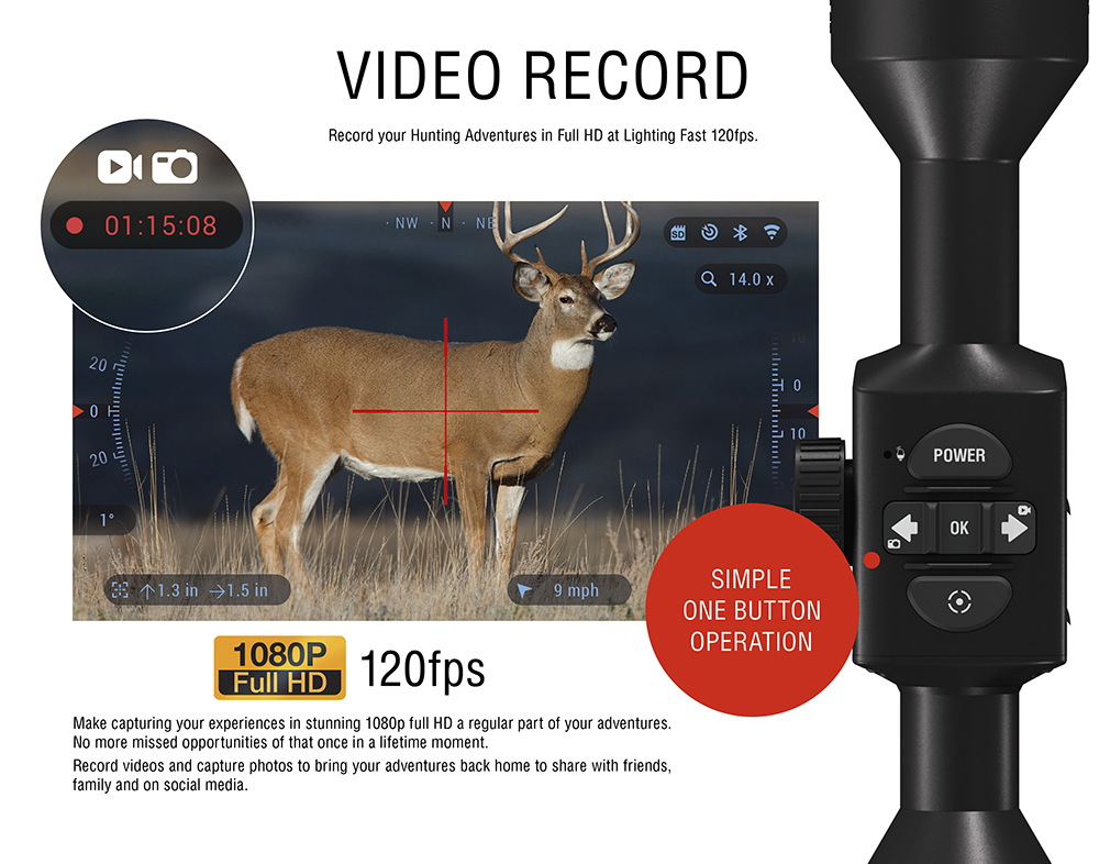 Restored Premium ATN Mossy Oak Break-Up Country X-Sight 4K Pro 5-20x (Refurbished)