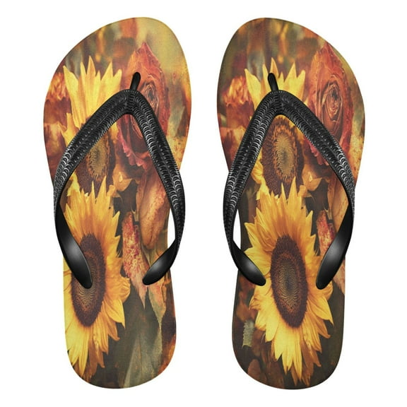 YAZAOOSummer Flip Flops Creatively Colorful Cub Felines Simple Beach Sandals