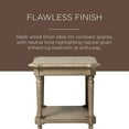 thumbnail image 5 of Maven Lane Pullman Traditional Square Wooden Side Table in Antiqued Grey Finish, 5 of 7