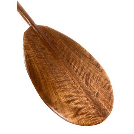 Premium Black Walnut Tiger Curls Outrigger Paddle 50" T-Handle | #koa7008