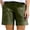 Army Green, variant on Staron Summer Shorts for Women Casual Pocket Shorts Solid Color Loose Comfy Elastic Waist with Pockets, Army Green XL