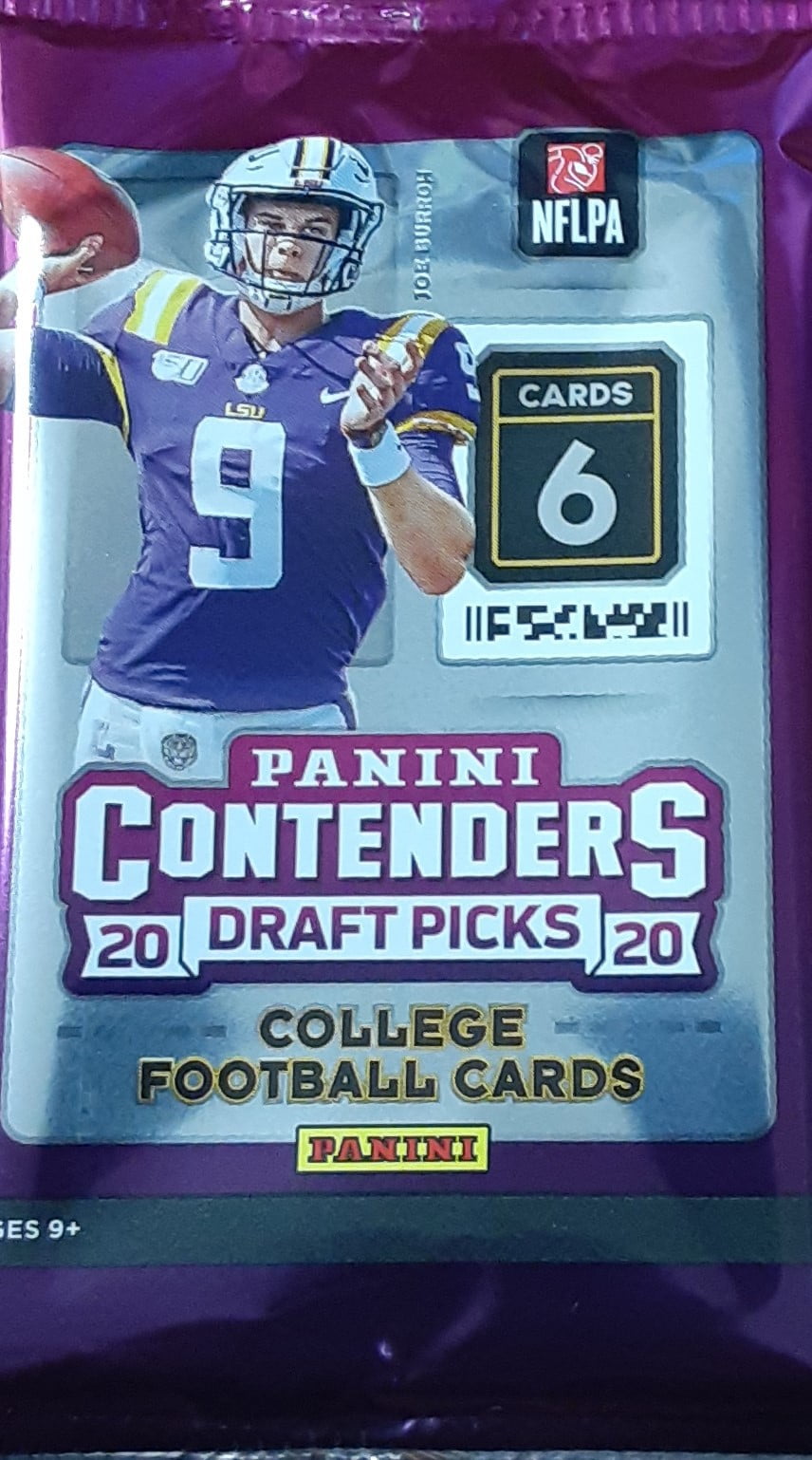 Collegiate Panini 2020 Contenders Draft Picks Football Trading Card BLASTER Pack [6 Cards