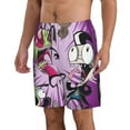 thumbnail image 2 of Invader Zim Men's Beach Shorts Swim Trunks Casual Quick Dry Board Shorts Swimwear with Mesh Lined and Pockets, 2 of 8