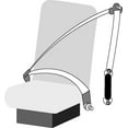 thumbnail image 5 of Bolt-in Permanent Black Car Seat Belt Extender 13 Inch Belt Extension, 5 of 5