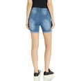 thumbnail image 2 of Shorts Denim Jeans Acid Washed Blue Active Wear for Summer Juniors Size 15, 2 of 2