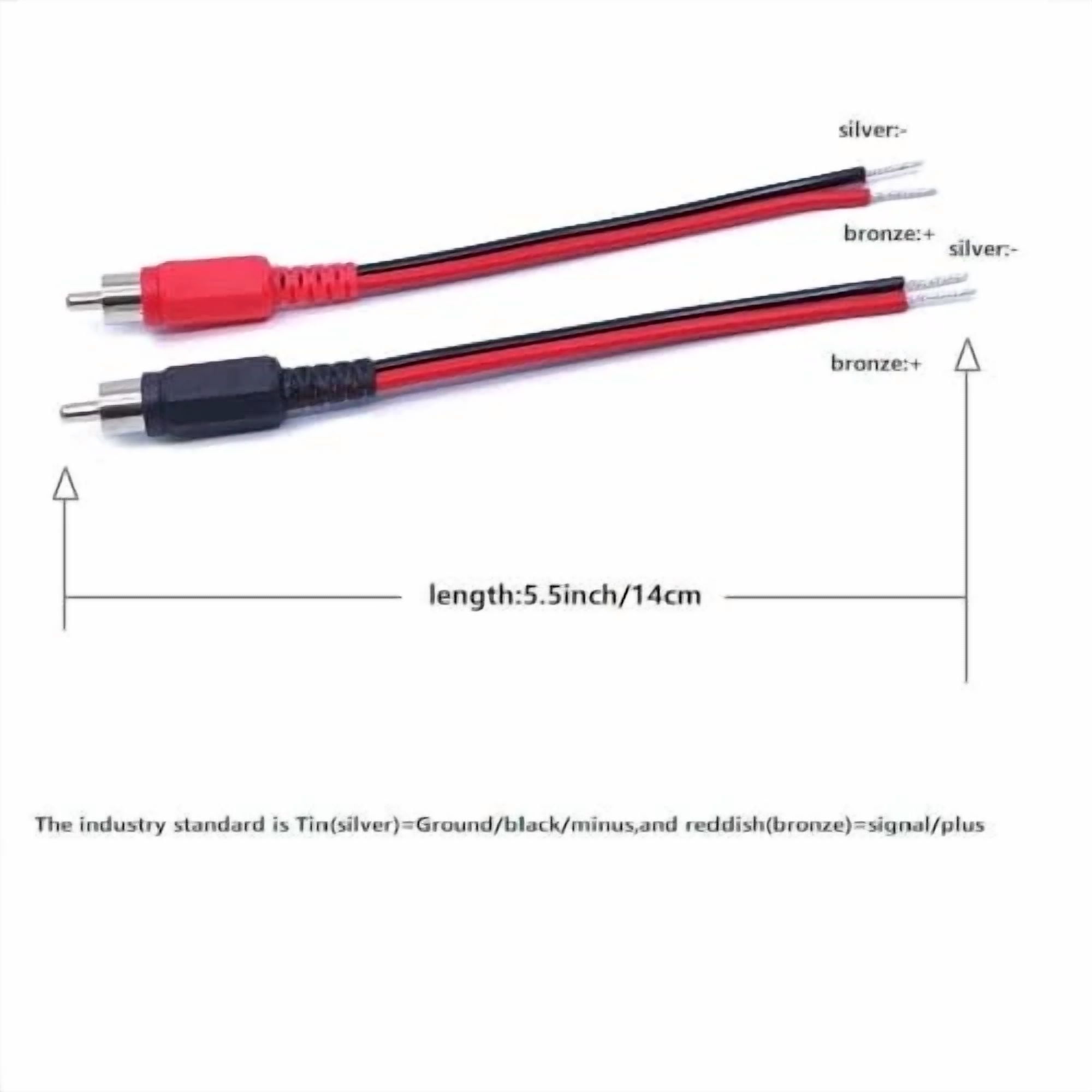 CRESTIN- Goazo Adapter Cable From Speaker Wires To Rca Plug