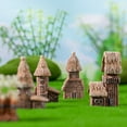 thumbnail image 4 of Mosey Thatched House Ornament Micro-Landscape Rustic Style Compact Size Eco-friendly House Decoration for Home Office, 4 of 8