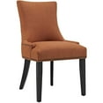 thumbnail image 7 of Modway Marquis Dining Side Chair Fabric Set of 2 in Orange, 7 of 7