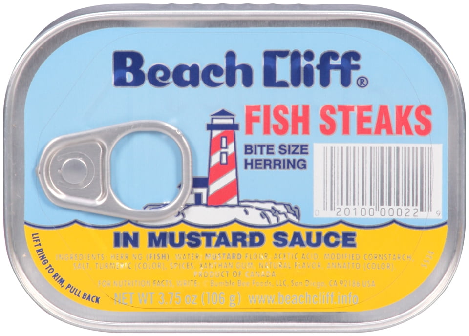BEACH CLIFF Sardines In Mustard Sauce, 3.75 Ounce Can, Wild Caught