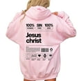 thumbnail image 4 of Faith Redemption Double Sided Hoodie – Jesus Dropped The Charges Graphic Hoodie, Cross Christian Design, Fall Faith Casual Pullover for Men & Women, 4 of 7