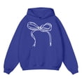 thumbnail image 4 of Ruyang Oversized Hoodies for Teens Girls Bowknot Graphic Preppy Hooded Sweatshirts Baggy Athletic Pullover Tops Pocket, 4 of 4