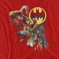 thumbnail image 2 of Batman Bat Signal Women's T Shirt, Red, X-Large, 2 of 6