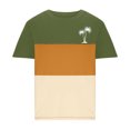 thumbnail image 4 of Mens Casual Pantalones Cortos Cuello Redondo Patchwork Impresión Suéter Blusa de Fitness, Camisetas para Hombre, 4 of 4