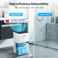 thumbnail image 2 of Costway 30 Pints 1500 Sq. Ft Portable Dehumidifier For Medium To Large Spaces, 2 of 10