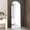 Black, variant on Metal Framed Arched Full-length Mirror. High Definition Explosion-proof Glass, Adjustable Angle Stable Bracket, Dual-use For Floor And Wall Mounting. Suitable For Bedroom Foyer.23.2*64.9''.,Black