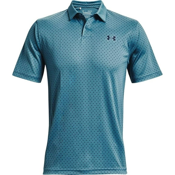 XL - TGL - Under Armour Men's Performance Printed Golf Polo Blue Flannel (597)/Academy Blue