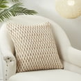 thumbnail image 3 of Saro Lifestyle Artisanal Jute and Cotton Woven Throw Pillow Cover, 3 of 3