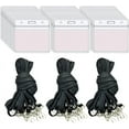 thumbnail image 1 of shiyou-60pcs Tag Protector Holder Kit Include 30pcs Clear Plastic Horizontal Name Tags Badge Id Card Holders and 30pcs Black Flat Neck Lanyards with Swivel Hook for Teacher Lanyard Key Bus Pass, 1 of 4