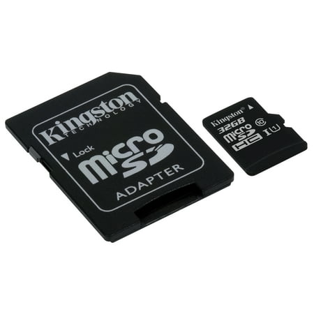 32GB microSDHC Canvas Select 80R CL10 UHS-I Card + SD (Best Class Sd Card)