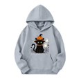 thumbnail image 6 of Grblisyd Girls Casual Long Sleeve Hoodies Cute Oversized Halloween Sweatshirt Tops with Kangaroo pocket, 6 of 6