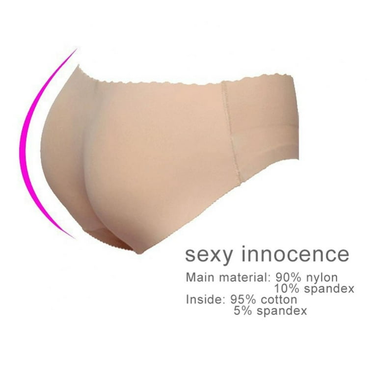 VASLANDA 2 Pack Womens Butt Lifter Panties Seamless Padded