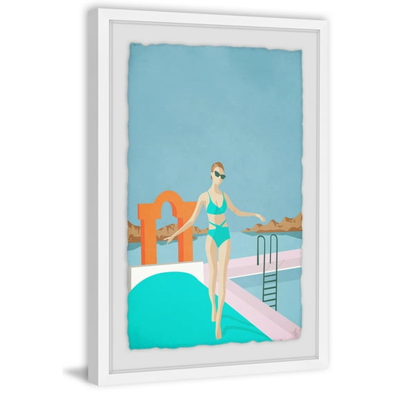 Turquoise Is Everything Framed Painting Art Print, 8.00" x 1.50"