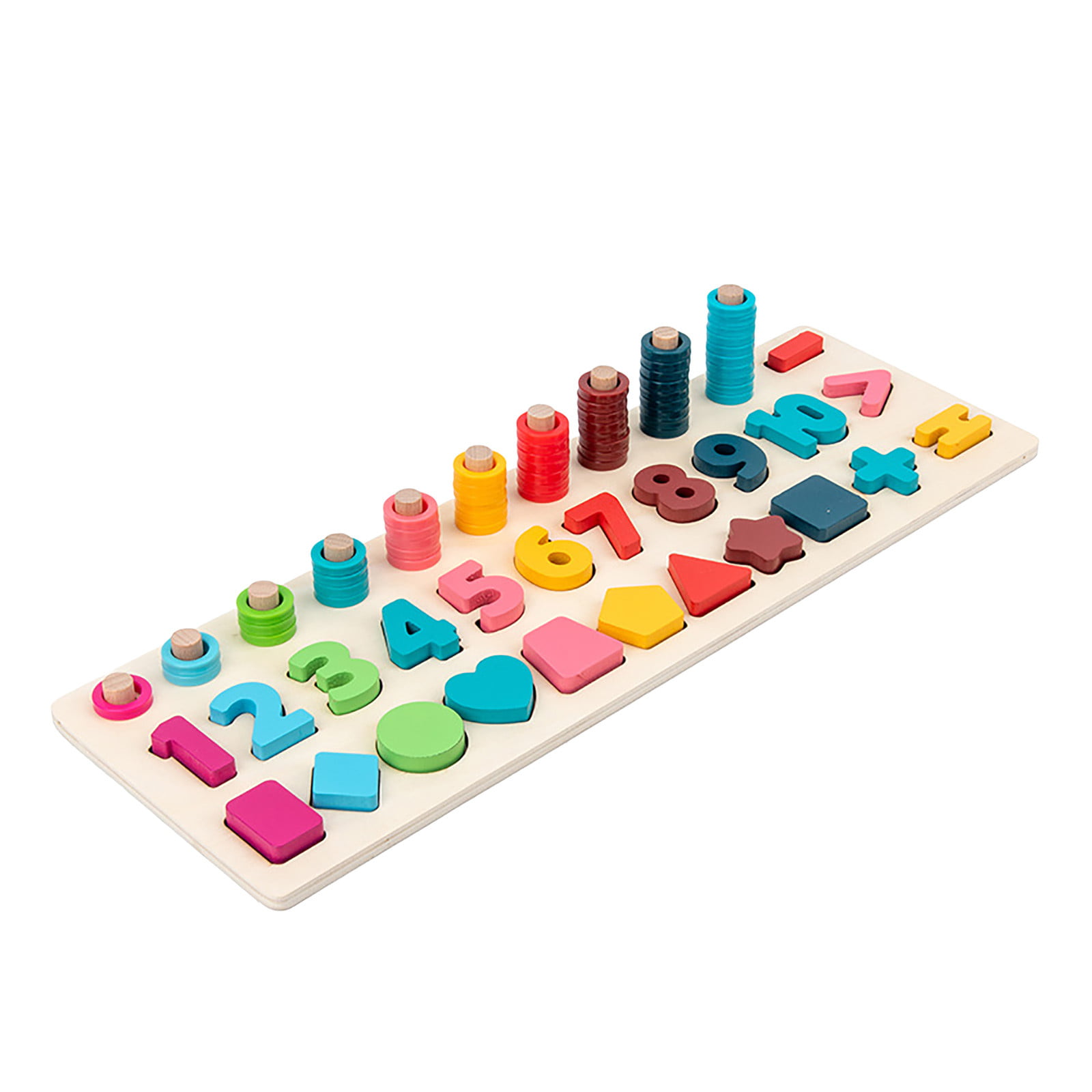 1/2" X 3/4" Plastic Colorful Counting Stacker Building Blocks 400 Pack 