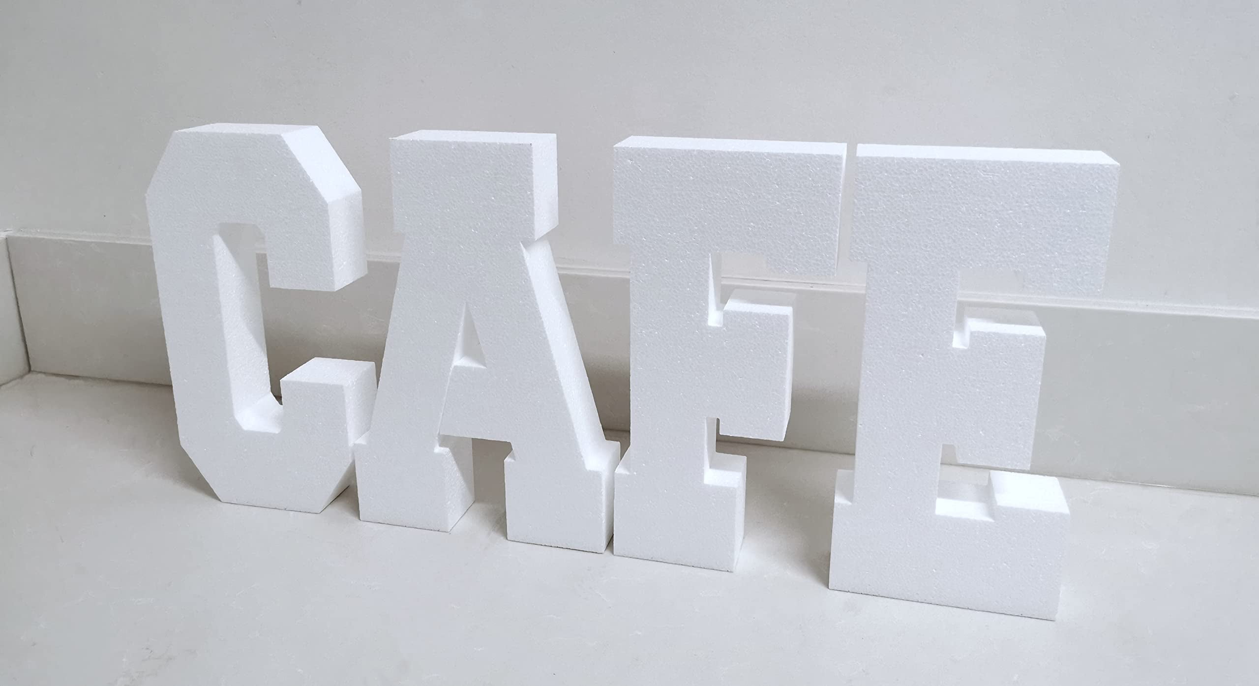 6'' H Free Standing 2'' Thick EPS Foam Letters Bottom Stable Wind Resistant for Party Signs and Games (Letter B)